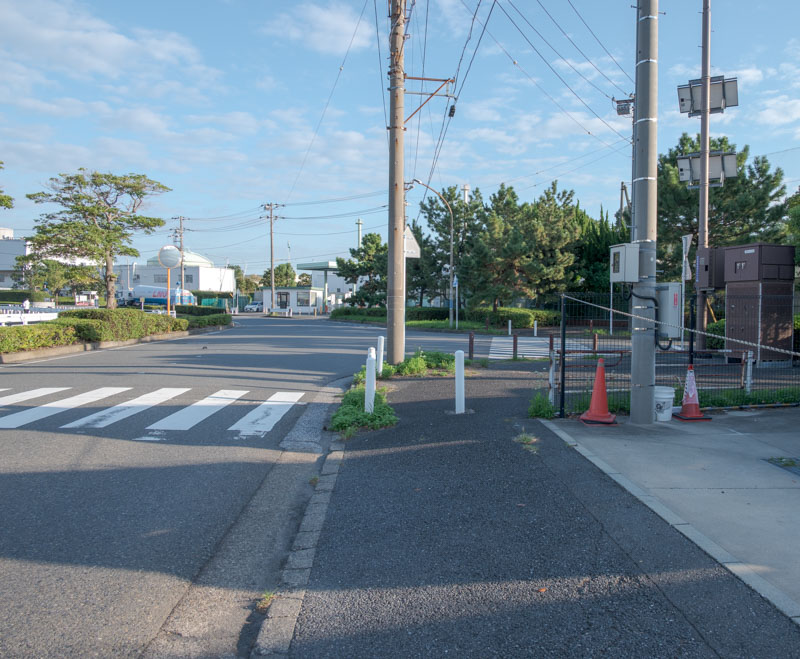 横浜マラソン2026年新コースの迂回直前の道路