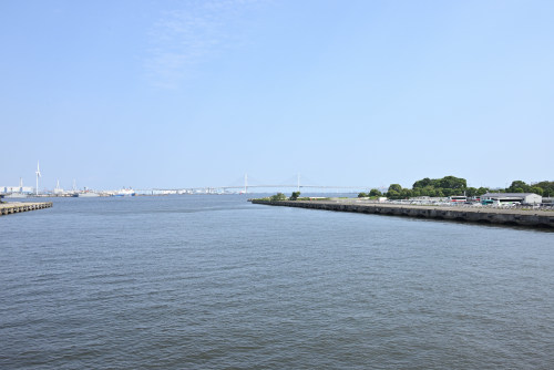 みなとみらい大橋から見える風景写真